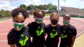 USF women's relay team tracks down long-time record