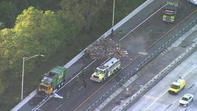 I-75 ramp from I-4 closed due to trash fire