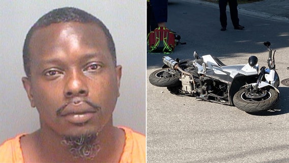 Stepfather without license arrested after motorcycle crash injures baby held in his lap, police say