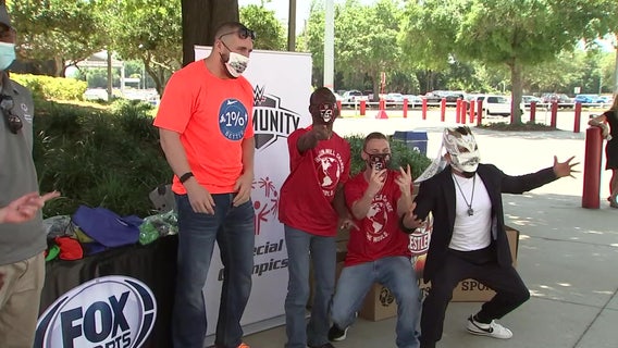 WWE stars connect with Special Olympics athletes ahead of WrestleMania in Tampa