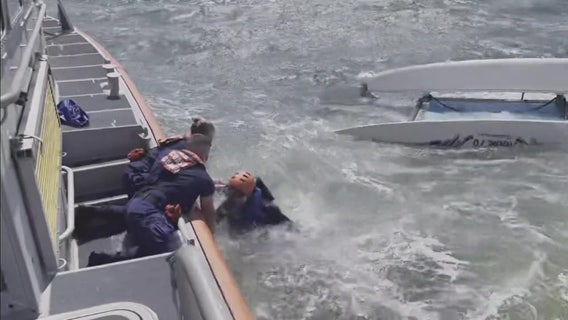 Man rescued near Pine Key Island after catamaran capsizes