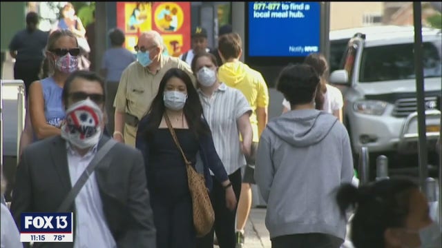 Tampa Bay residents react to new CDC guidelines for face coverings