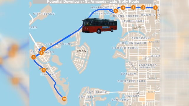 Open-air trolleys may make traveling easier throughout Sarasota