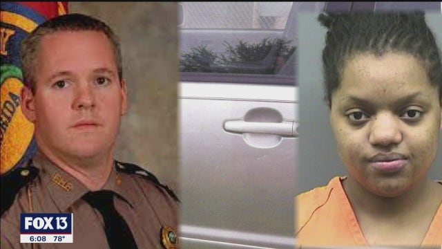 Woman who dragged trooper with her car takes deal for 15 years