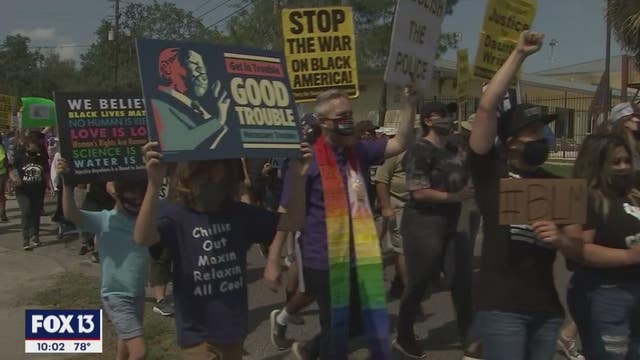 "Justice is a pattern; it's not an event," Black Lives Matter holds Tampa rally, solidarity march