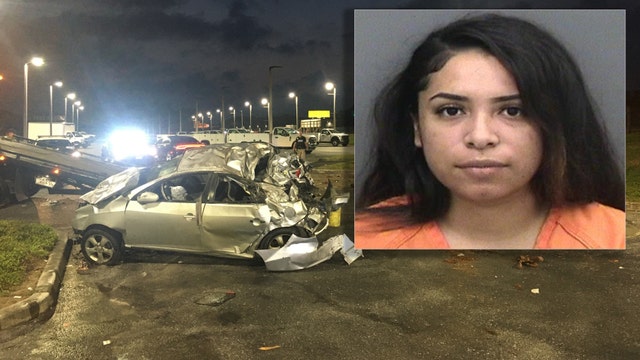 FHP: Tampa woman traveling over 100 mph charged with DUI after crashing into car dealership, injuring 3