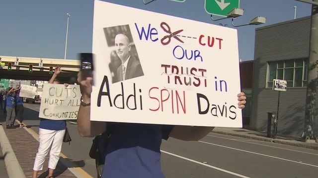 With 1,000 potential job cuts looming, teachers and parents demand answers