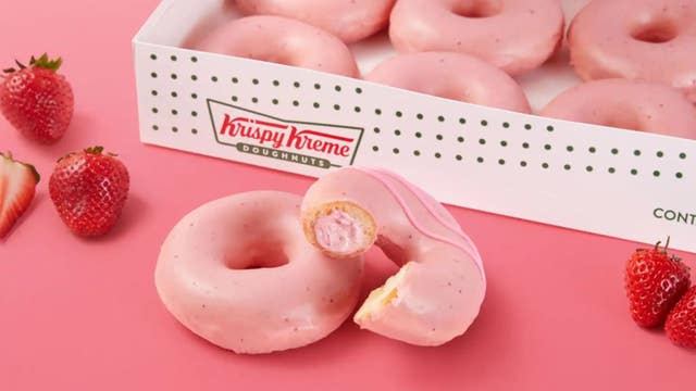 Krispy Kreme brings back 'Strawberry Glaze Craze' doughnuts for spring
