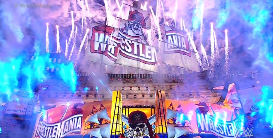 Despite rain delays, WrestleMania 37 kicks off at Raymond James Stadium