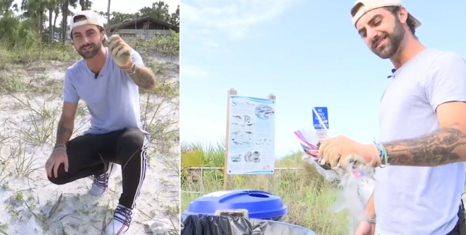 TikTok star inspires others to keep beaches and parks clean