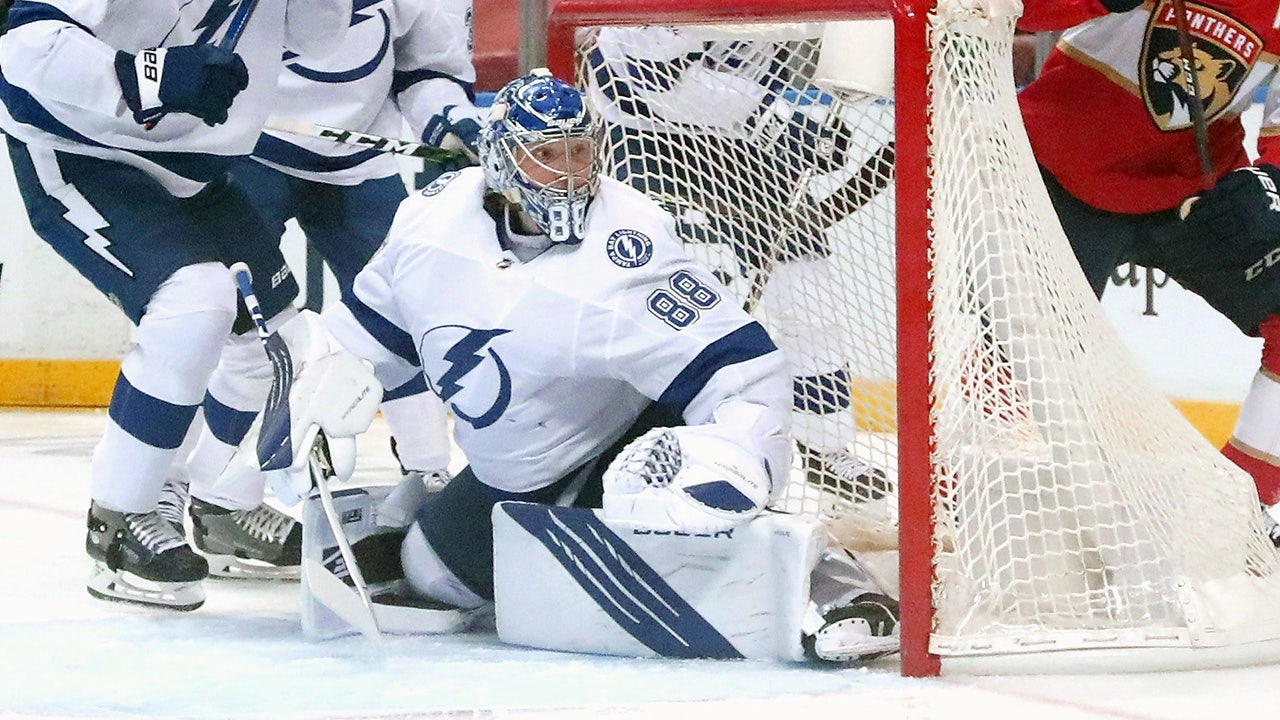 Goaltender Andrei Vasilevskiy of the Tampa Bay Lightning and News Photo  - Getty Images