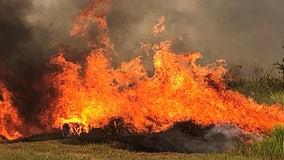 County Road 640 reopens south of Bartow as crews surround brush fire