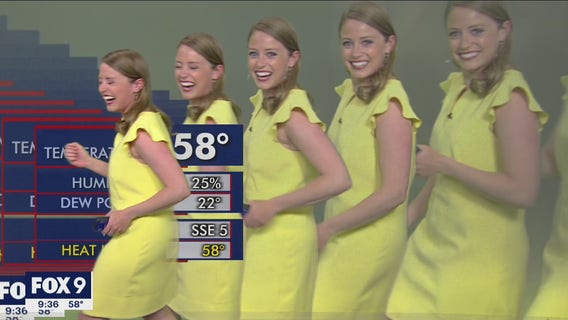 FOX 9 meteorologist multiplies on screen during graphics glitch