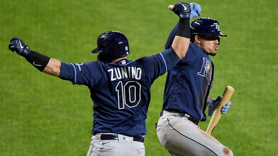 Rays hit 5 HRs, blast Orioles 13-6 to win 5th in row