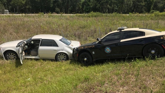 FHP: Nearly naked Plant City woman arrested after leading troopers on high-speed chase in stolen car