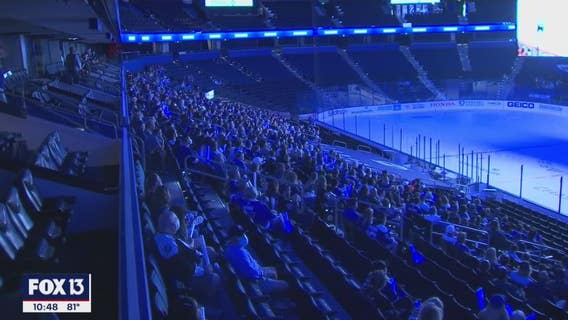 Away game brings fans to Amalie Arena to cheer on the Bolts in round two