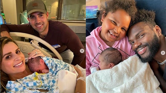 Two Bucs teammates had a very special delivery -- on the same day