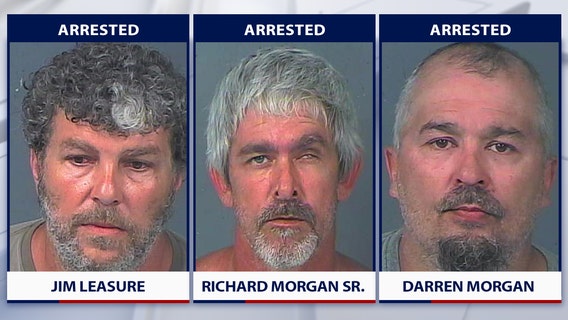 3 arrested after victim spots men fishing from stolen boat on lake near home, deputies say