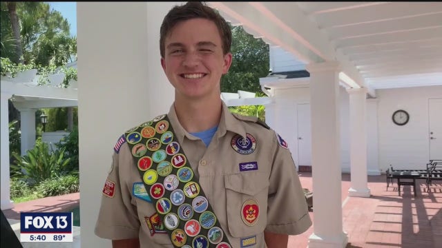 Sarasota Eagle Scout earns ever possible merit badge from Boy Scouts of America