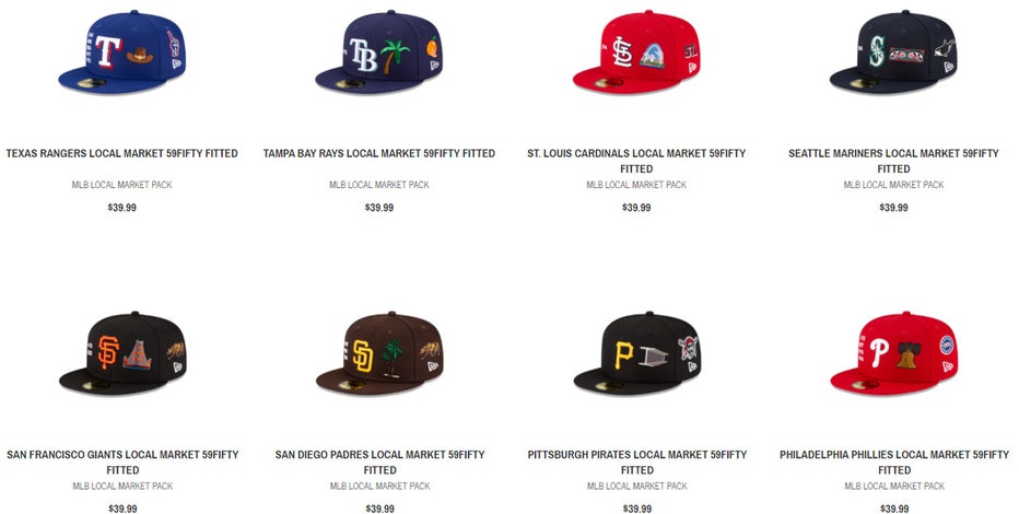 A memorial for the now-legendary New Era 'Local Market' caps, gone too soon  - The Athletic