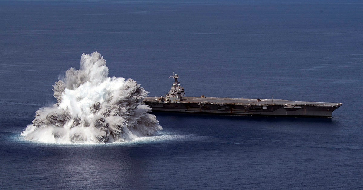 Navy tests newest carrier with giant explosion off Florida coast | FOX 13  Tampa Bay
