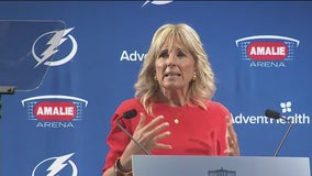 First Lady Jill Biden joins Tampa Bay Lightning for ‘Shots on Ice’ COVID vaccine event