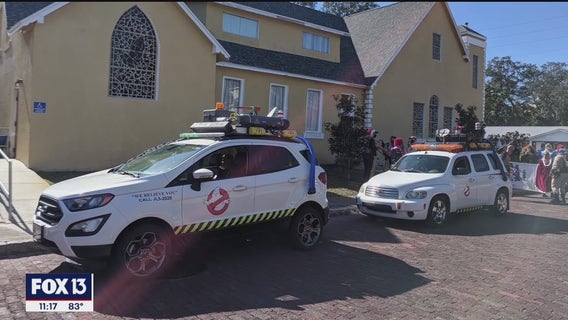 'Ghostbusters' enthusiasts turn family cars into Ectomobile replicas to support charity