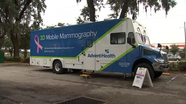 Mobile mammography unit at YMCA locations provide free screenings for women who are 40 and older