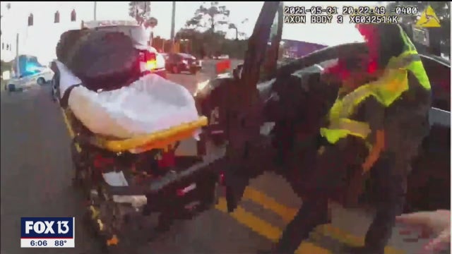 Paramedics disarm man they say went from passed out to pulling a gun