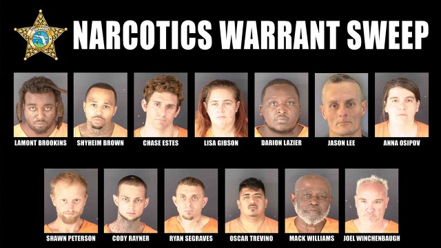 13 arrested, charged with over 50 felonies in Sarasota County drug sting