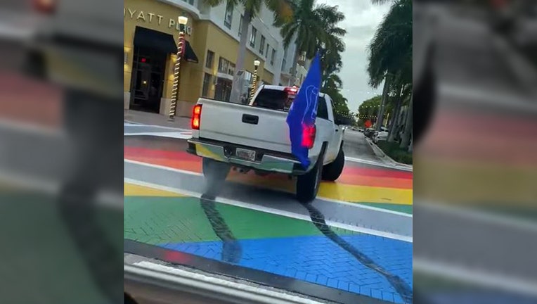 gay pride parade florida truck