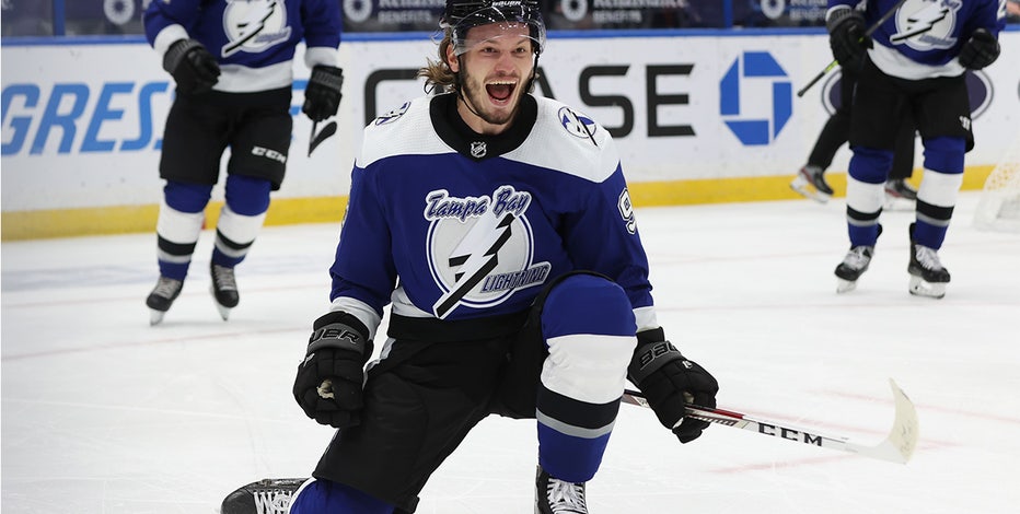 Lightning's Sergachev stops to sign fan's jersey outside Amalie Arena