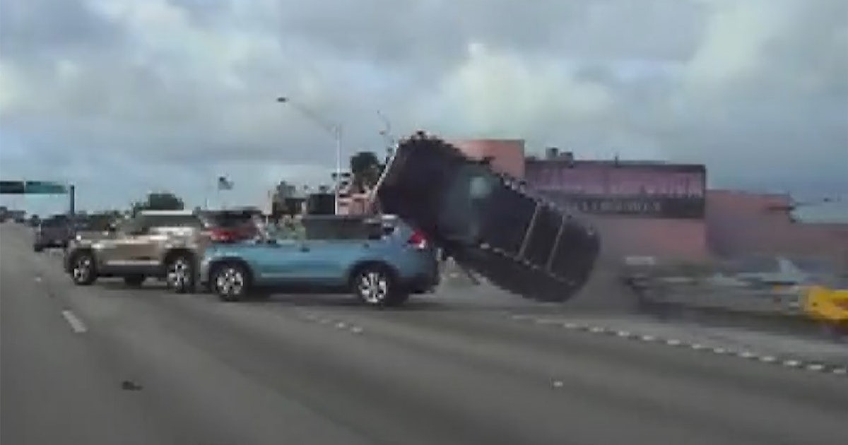 Dashcam video shows wild chase ending with SUV flipping over on Florida ...
