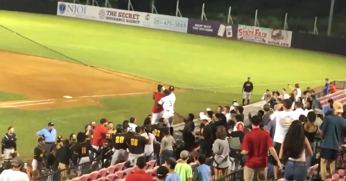 Baseball players confront unruly fans who allegedly poured beer on ...