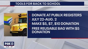 FOX 13 teams up with Publix for 'Tools for Back To School' program