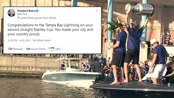 President offers congratulations as city details Lightning boat parade plans