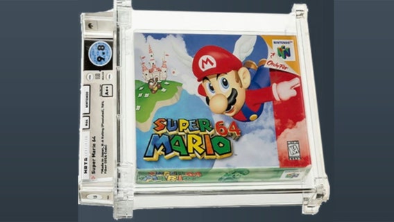 Unopened Super Mario 64 game from 1996 sells for $1.56 million