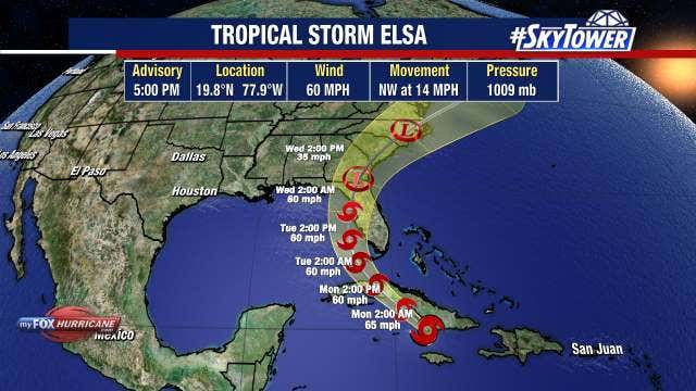 Manatee, Pinellas, Hillsborough Counties declare local state of emergency in advance of Tropical Storm Elsa