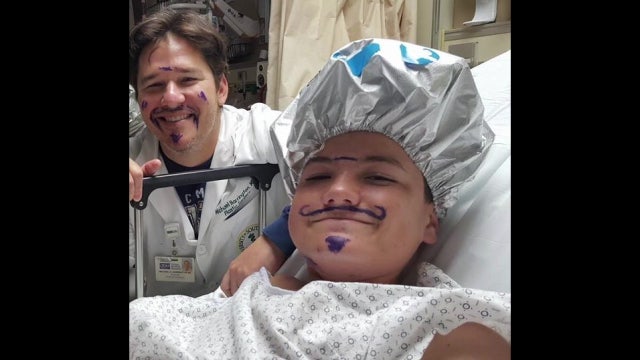 Teen raises awareness about kids and skin cancer with 'Blue Mustache' Facebook page