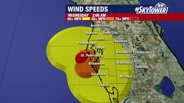Timeline of Hurricane Elsa's impacts on Tampa Bay