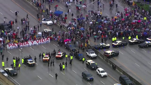 'We can't have that': DeSantis says Florida won't tolerate Cuba protests that shut down roadways
