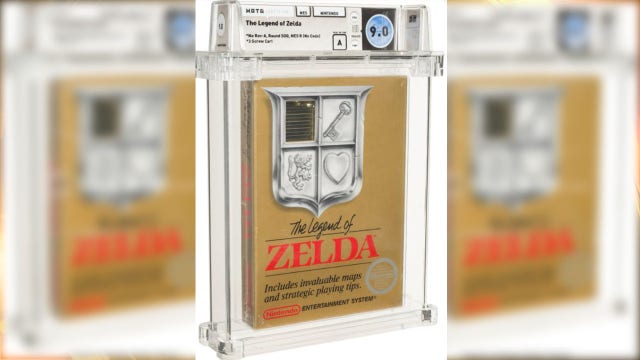 Legend of Zelda game from 1987 sells for $870,000