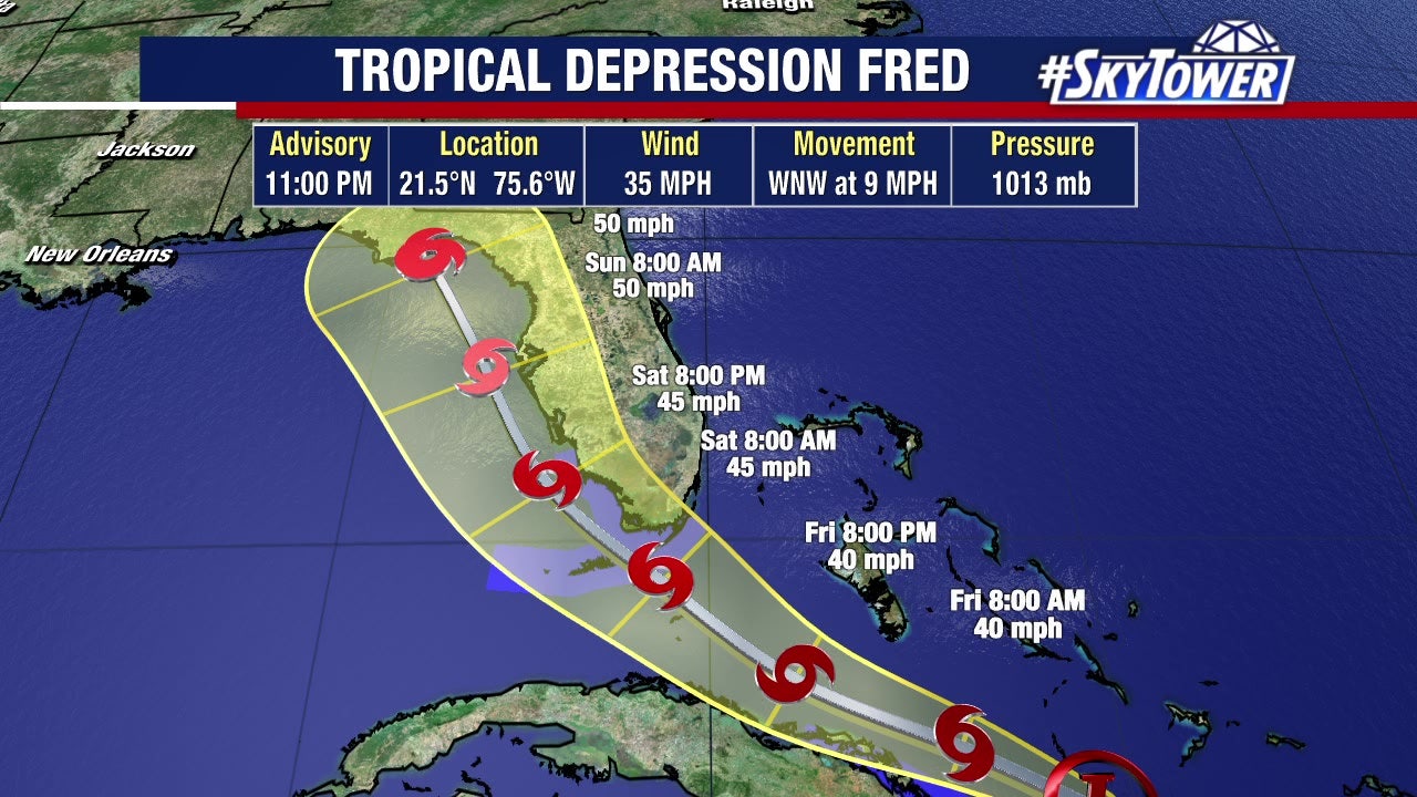 Disorganized Tropical Storm Fred will likely be a ‘rainmaker’ for Bay ...