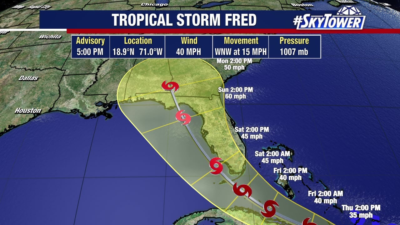 Tropical storm conditions from Fred possible for Florida over the weekend - Vimarsana News