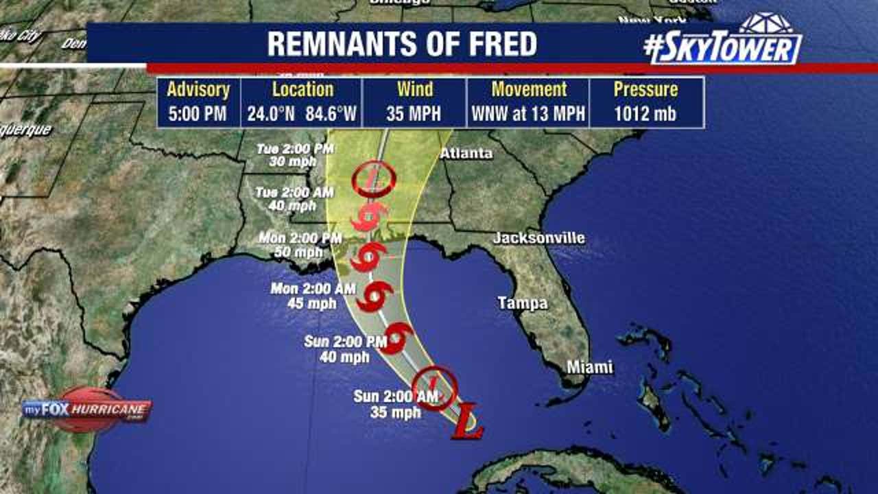 Tropical Depression Fred continues to struggle; risk of severe weather remains - Vimarsana News