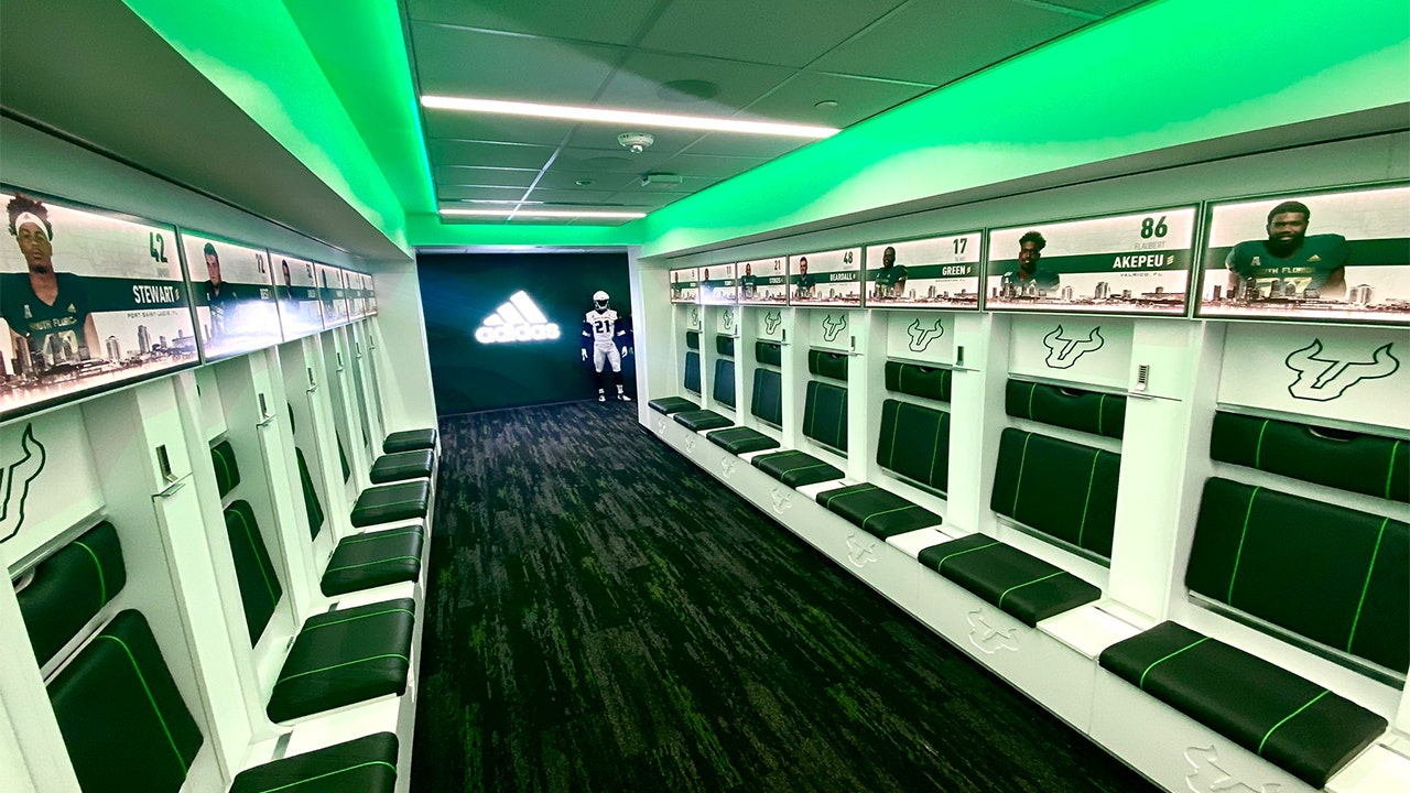 USF unveils new football locker room on first day of training camp