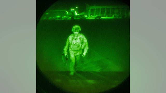 Who is the last U.S. soldier to leave Afghanistan?