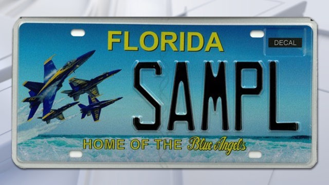 Blue Angels license plate cleared for takeoff