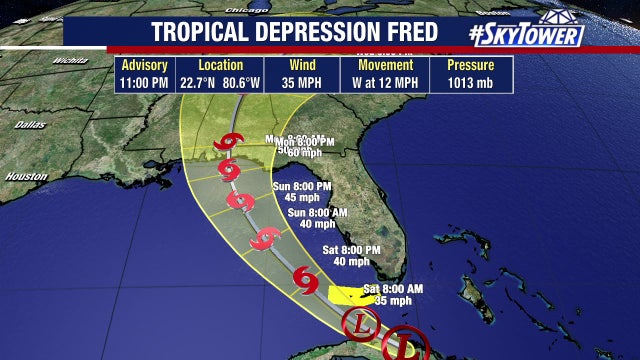 Tropical storm warnings canceled for most of Florida; heavy rain still expected in Bay Area
