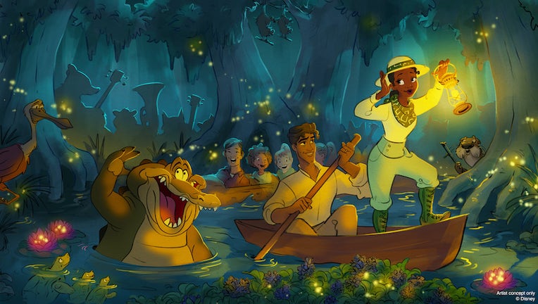 DISNEY PARKS princess and frog art 2 082321